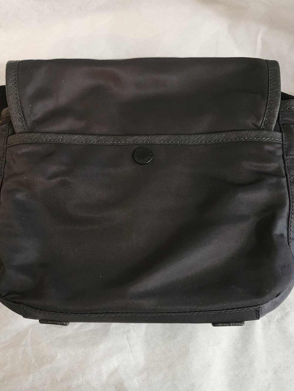 Tory Burch Black Scout Nylon Crossbody Bag w/ Adjustable Strap - Picture 10 of 12